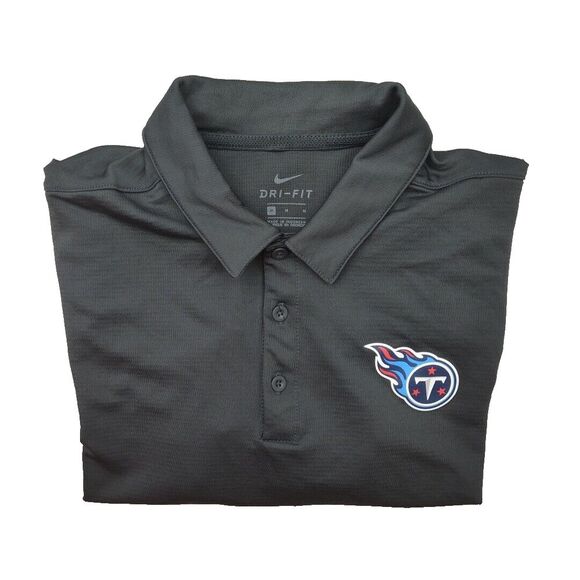Nike Other - Nike Tennesse Titans Polo Shirt Mens Medium Gray Golf Stretch Tech Work Football